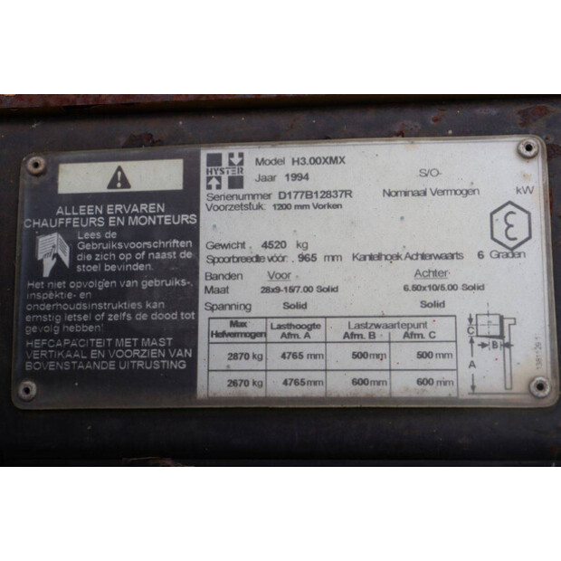 1994 Hyster H3.00XMX-46419054