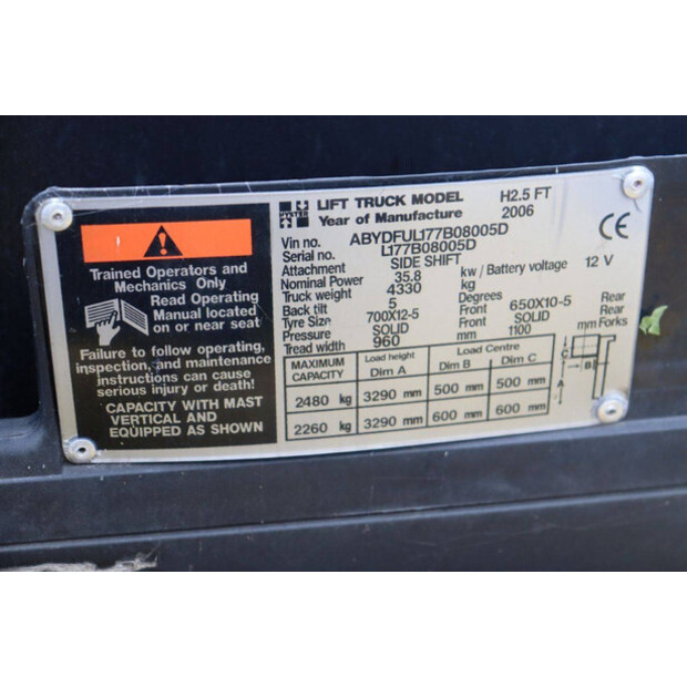 2006 هايستر H2.5FT-46419122