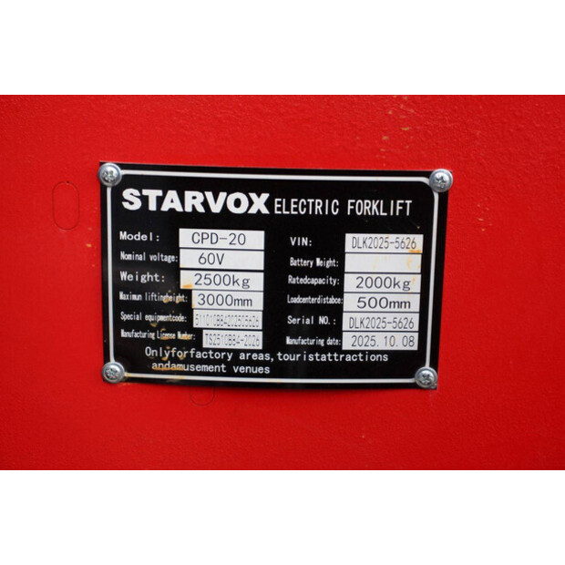 2025 Starvox CPD-20-46436009