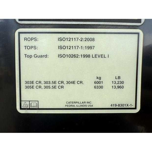 2014 Caterpillar 303ECR-46452808