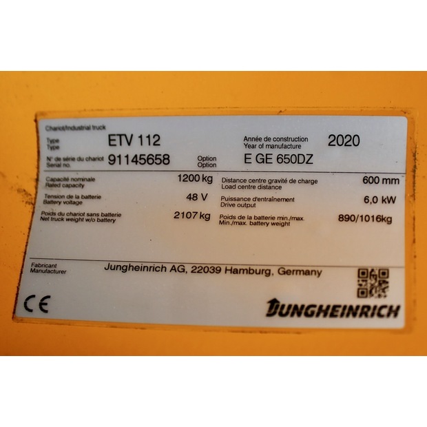 2020 Jungheinrich ETV 112 650 DZ-46468328