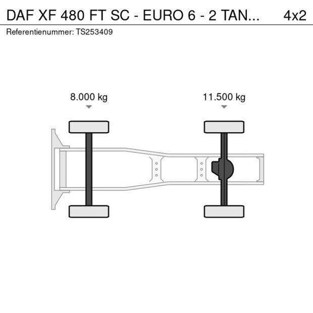 2019 DAF XF 480 FT-46496650