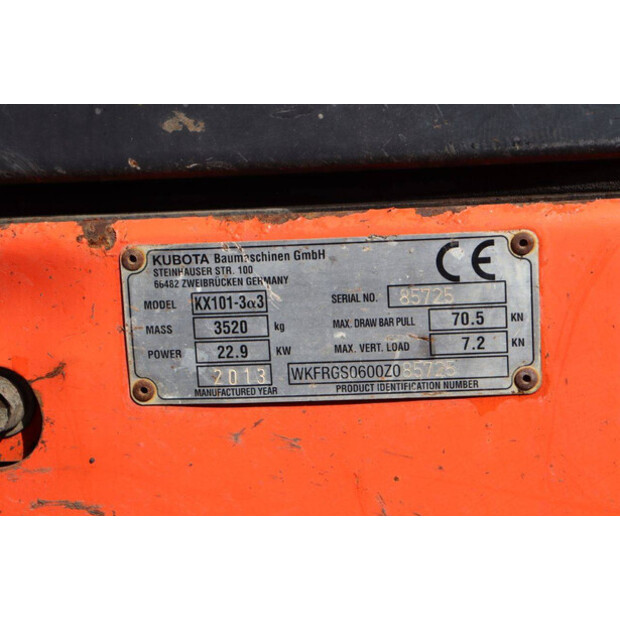 2013 KUBOTA KX101-3α3-46502489