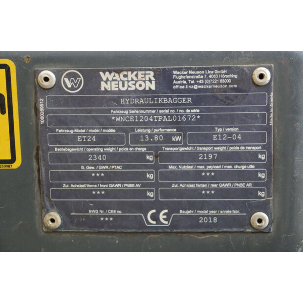 2018 Neuson E12-04-46503044