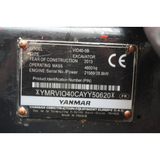 2013 YANMAR VIO40-5B-46504045