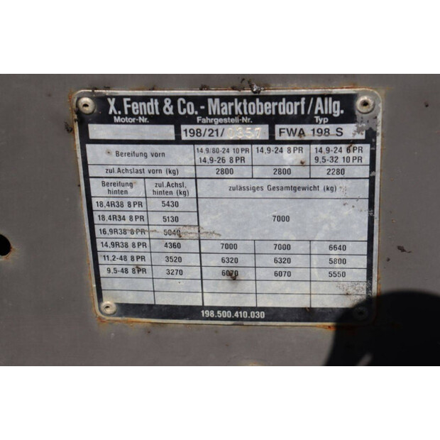 1988 Fendt FARMER 311 LSA-46505192