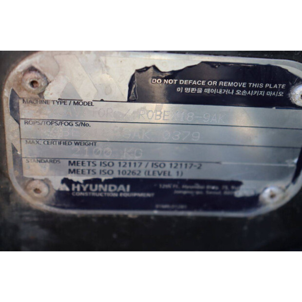 هيونداي Robex R18-9AK-46505844