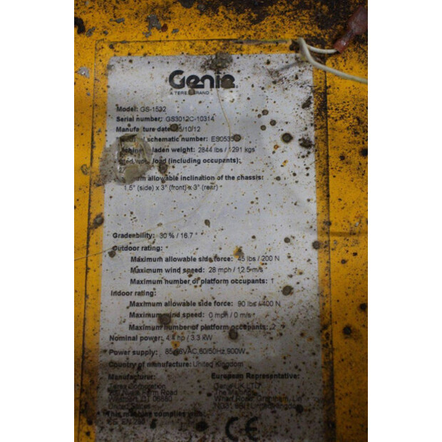 2012 Genie GS-1532-46506379