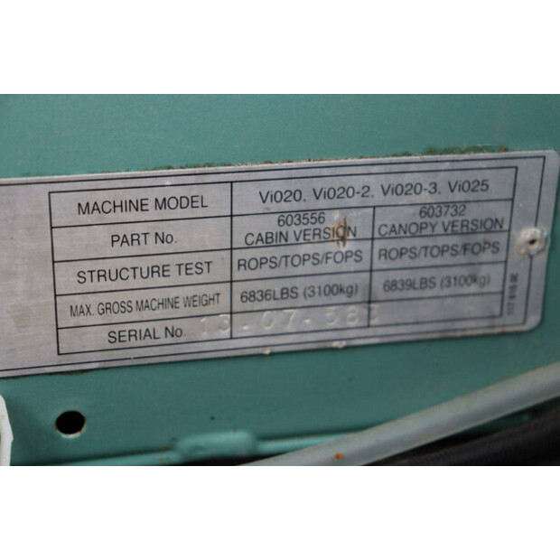 2013 YANMAR VI020-4-46507448