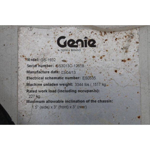 2013 Genie GS-1932-46507585