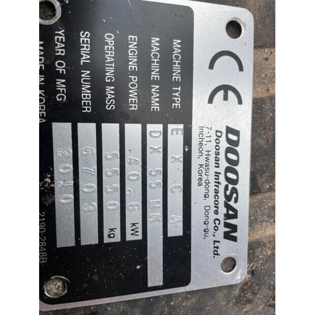 2010 Doosan DX55-46509184