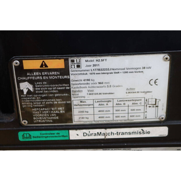 2011 Hyster H2.5FT-46510438