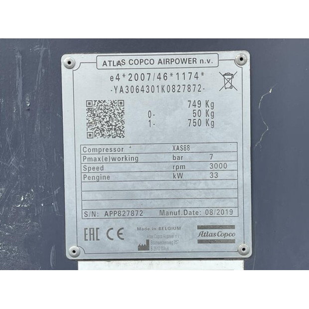 2019 Atlas-Copco XAS88-46526544