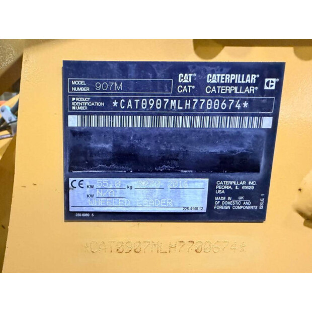 2016 Caterpillar 907M-46526991