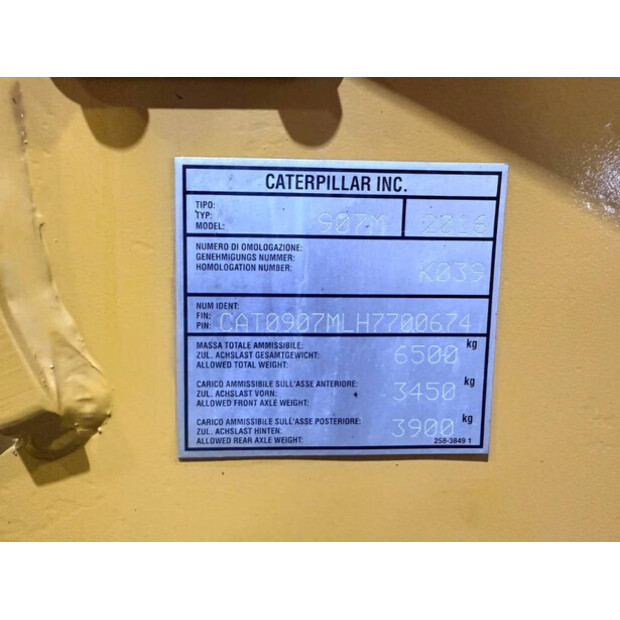 2016 Caterpillar 907M-46526992