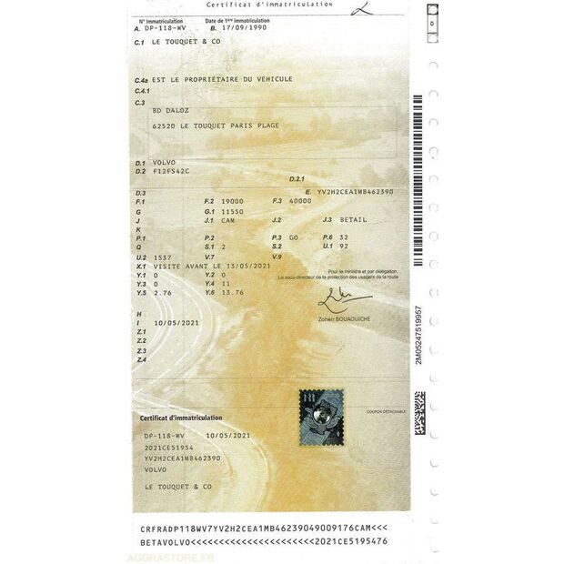 1990 Volvo F12-46588477