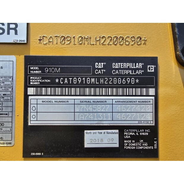 2018 Caterpillar 910M-46588994