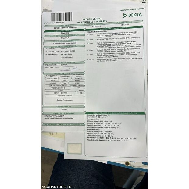 2011 رينو KERAX 450-46606449