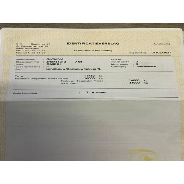 2017 CASE CVX 270-46610598