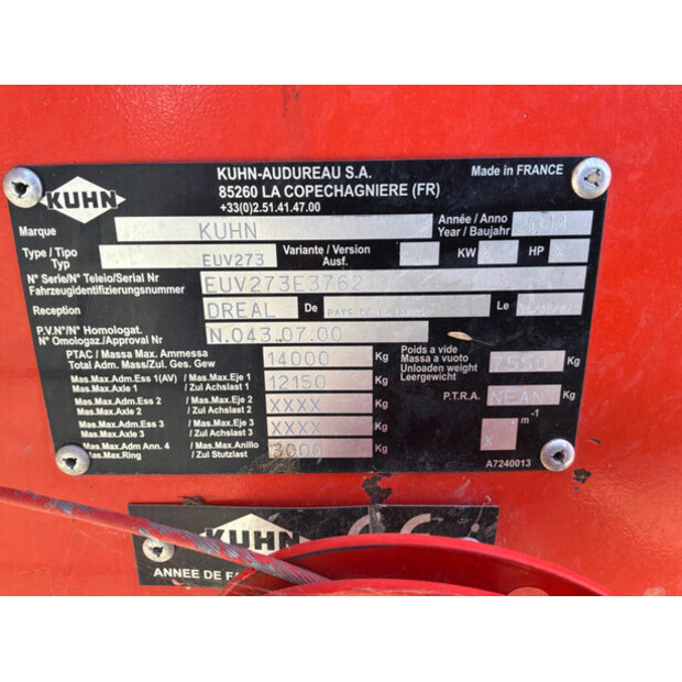 2014 Kuhn EUV 273-46610678