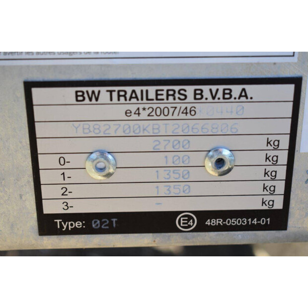 BW Trailer 2700kg-46625433