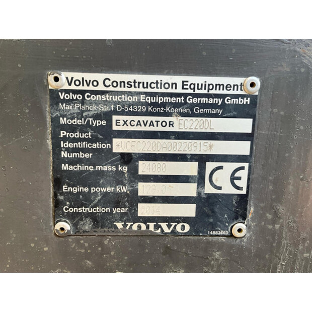 2014 Volvo EC220DL-46625551