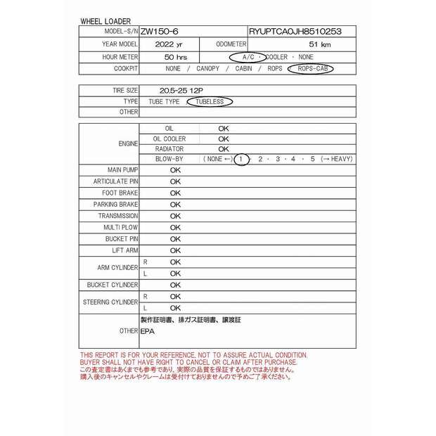 2022 Hitachi ZW150-6-46626140