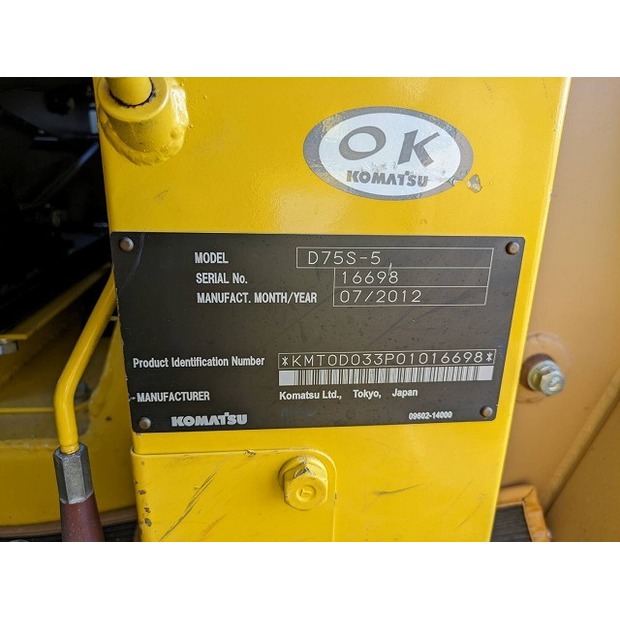 2012 كوماتسو D75S-5-46626177