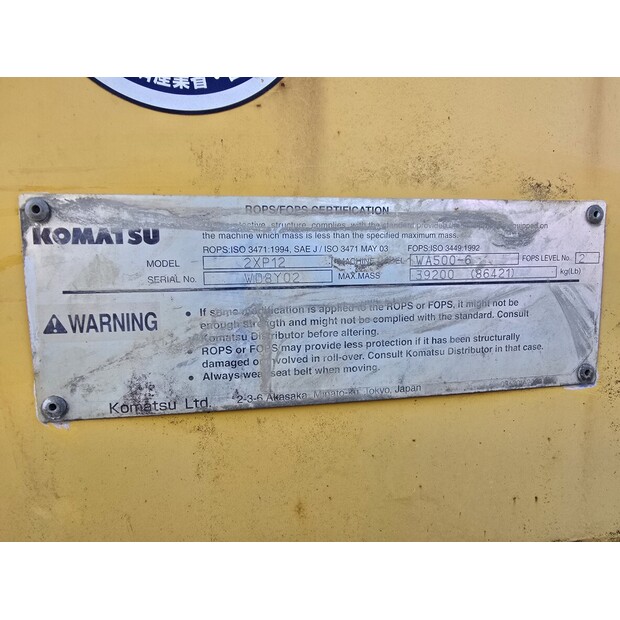 2009 Komatsu WA500-6-46626214