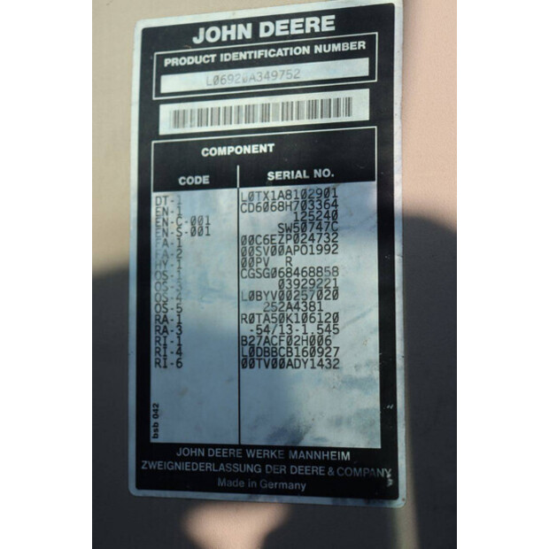 2002 JOHN DEERE 6920S-46680157