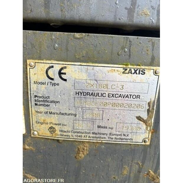 2008 Hitachi ZX180LC-3-46696408