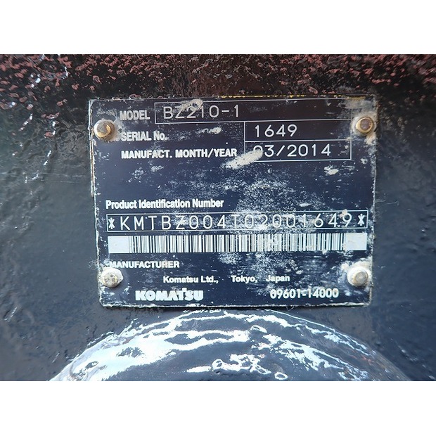 2014 Komatsu BZ210-1-46697508