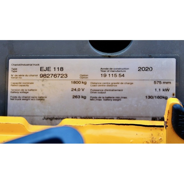 2020 Jungheinrich EJE 118 Li-ion-46712660