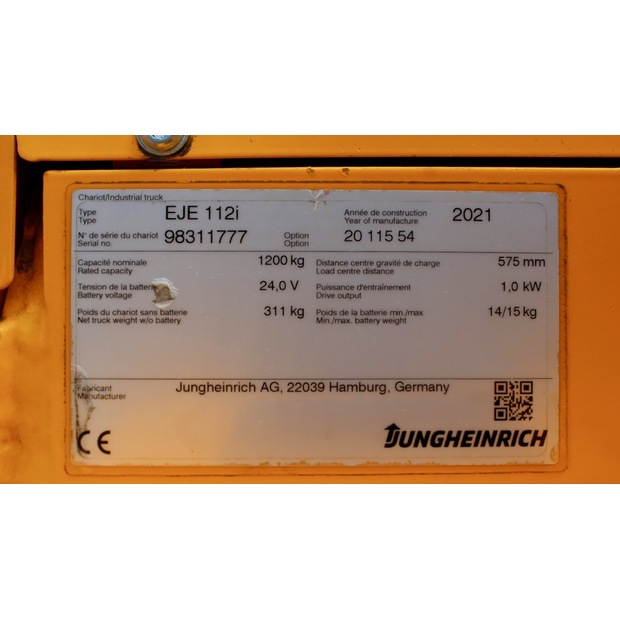 2021 Jungheinrich EJE 112i LI-ION-46712678