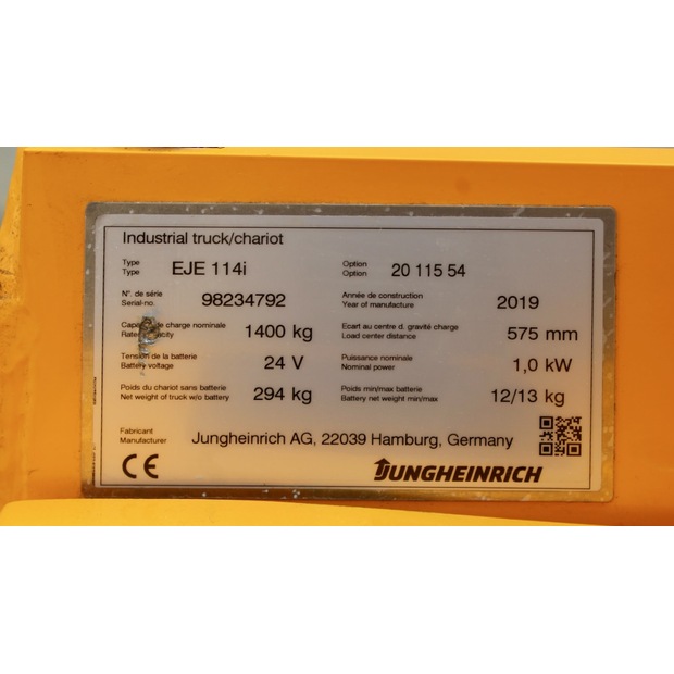 2019 Jungheinrich EJE 114 LI-ION-46712687
