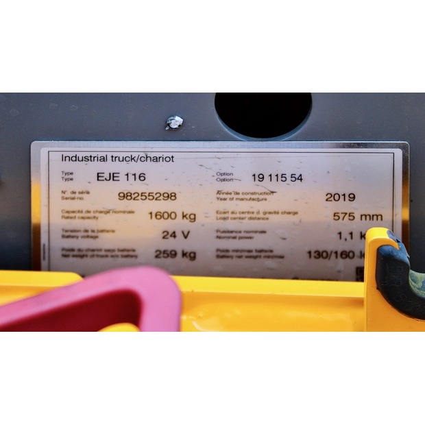 2019 Jungheinrich EJE 116 LI-ION-46712729