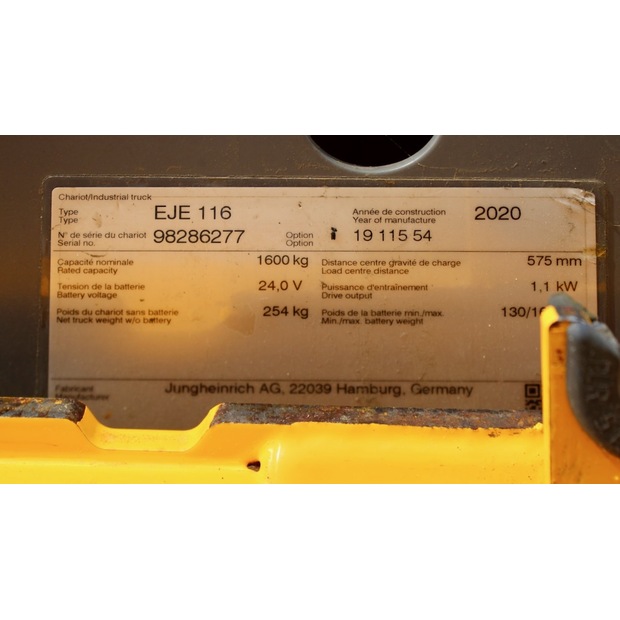 2020 Jungheinrich EJE 116 LI-ION-46712858