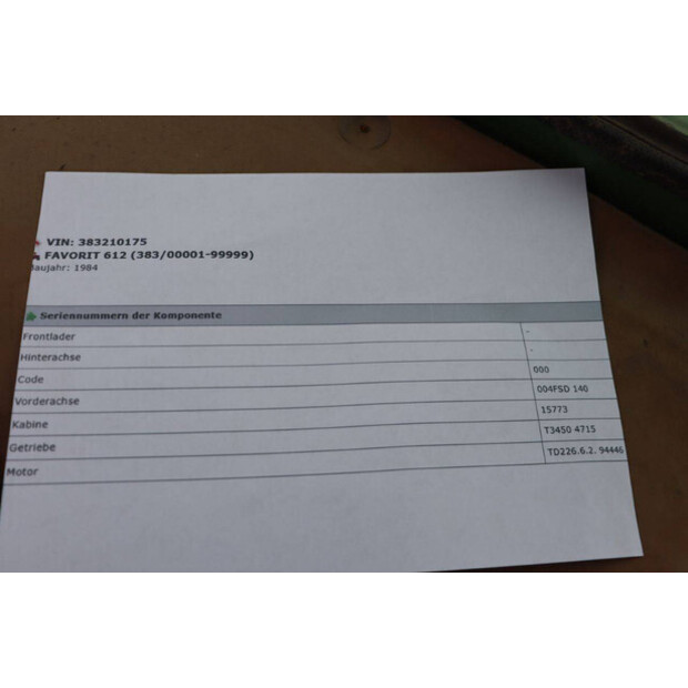 1984 فندت Favorit 612 LSA E-46721161