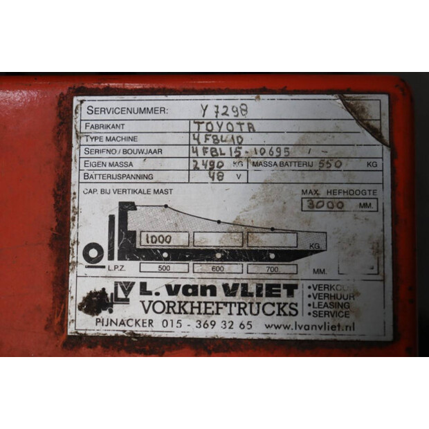 Toyota 4FBL10-46721626