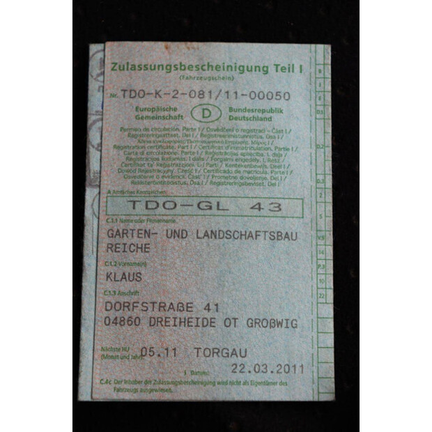 2000 MITSUBISHI Canter 6C15-46721954