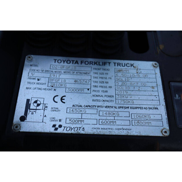 2019 Toyota 02-8FGF18-46722113
