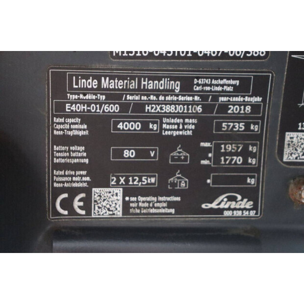 2018 Linde E40H-01/600-46723801