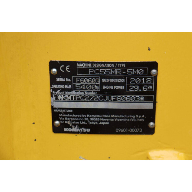 2018 كوماتسو PC55MR-5M0-46724679