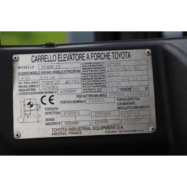 2010 Toyota 7FBMF25-46725983