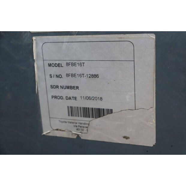 2018 Toyota 8FBE16T-46726142