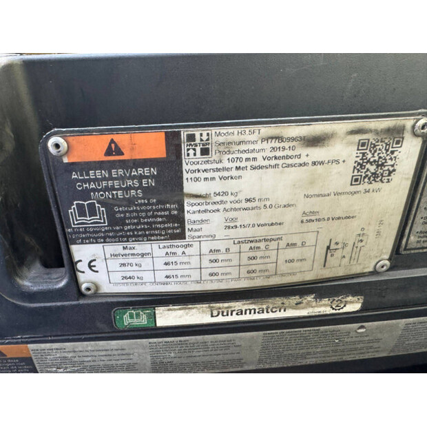 2019 Hyster H3.5FT-46727156