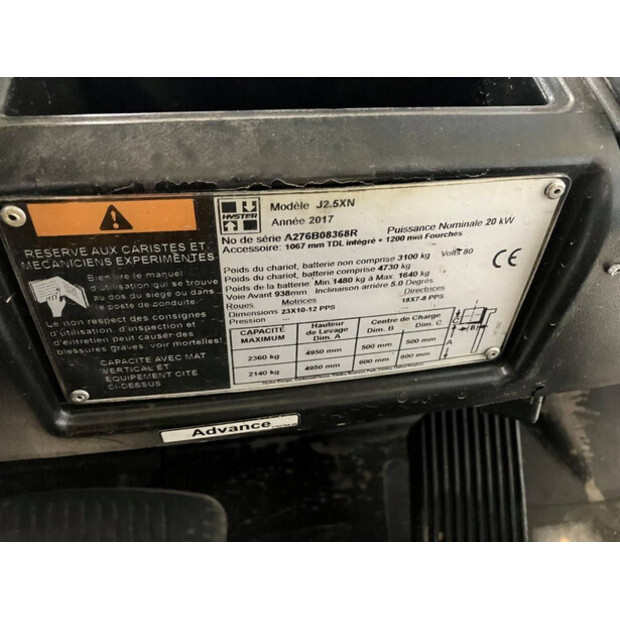 2017 Hyster J2.5XN-46727826