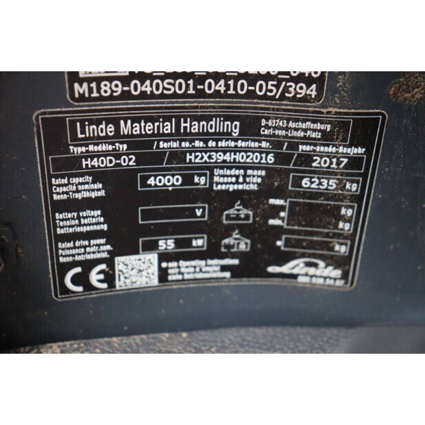 2017 Linde H40D-02-46728650