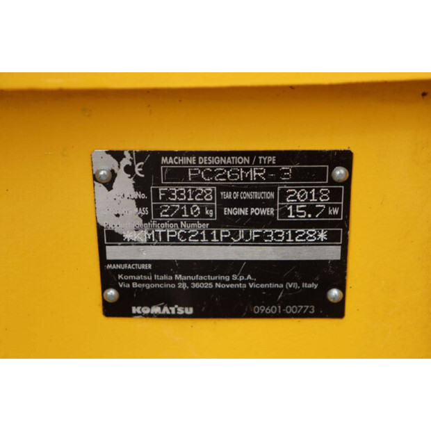 2018 كوماتسو PC26MR-3-46728695