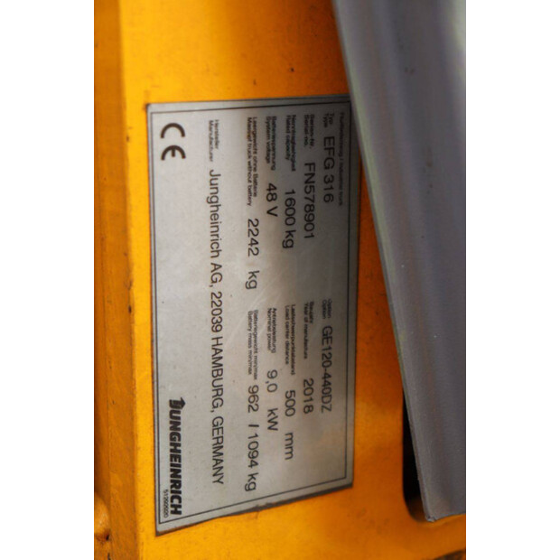 2018 Jungheinrich EFG 316-46728938